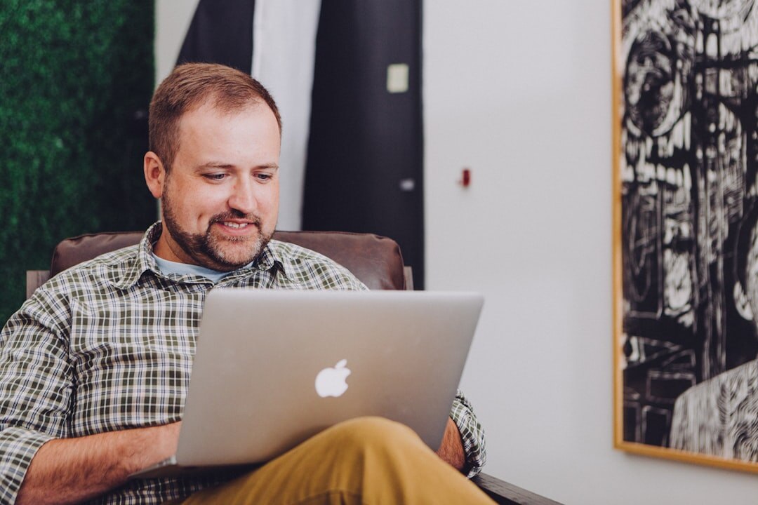 person working on laptop