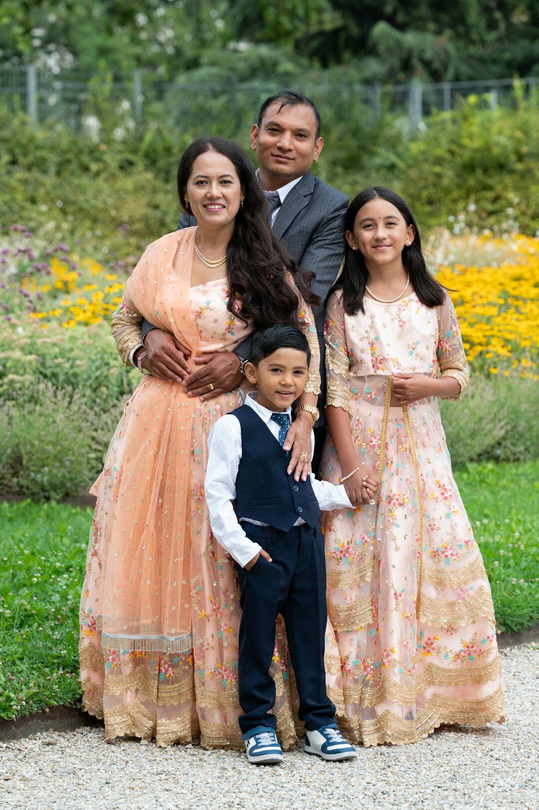 family in park