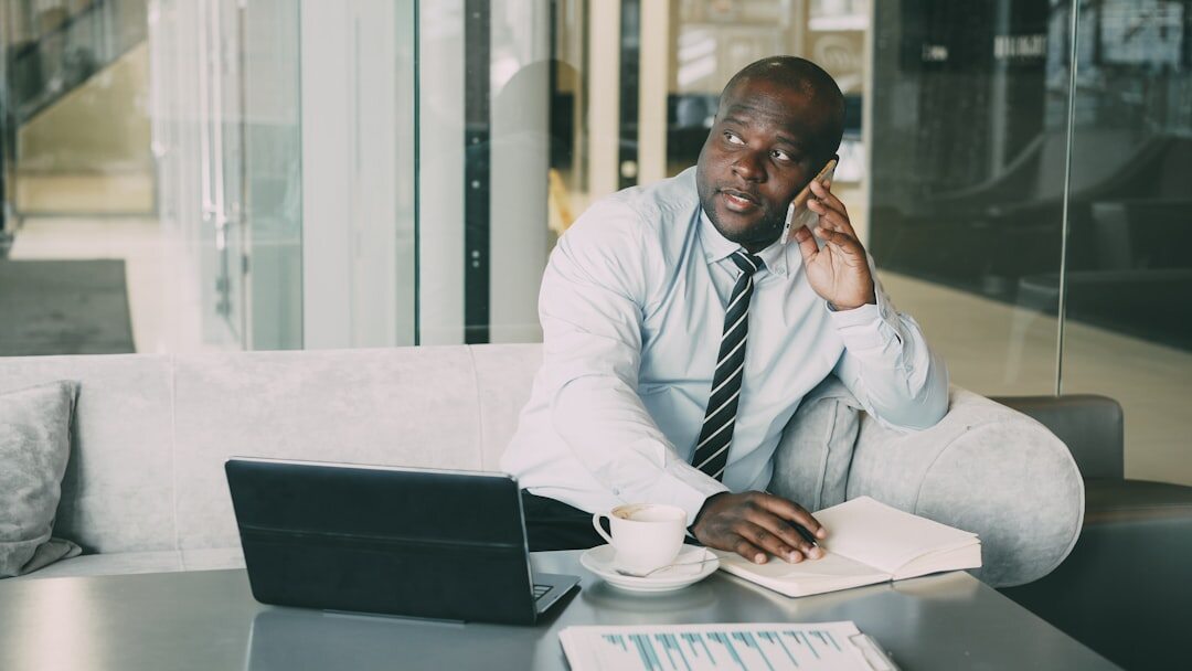 Senior financial advisor man portrait in office attire